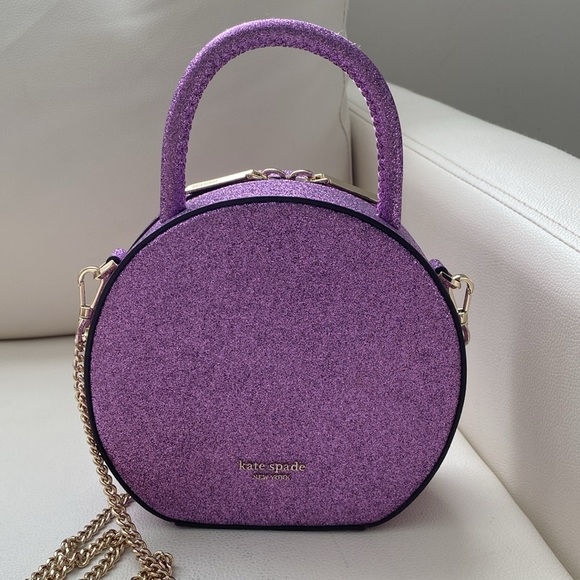 Kate Spade Purple Glitter Bag with Gold Details - Picture 5 of 8